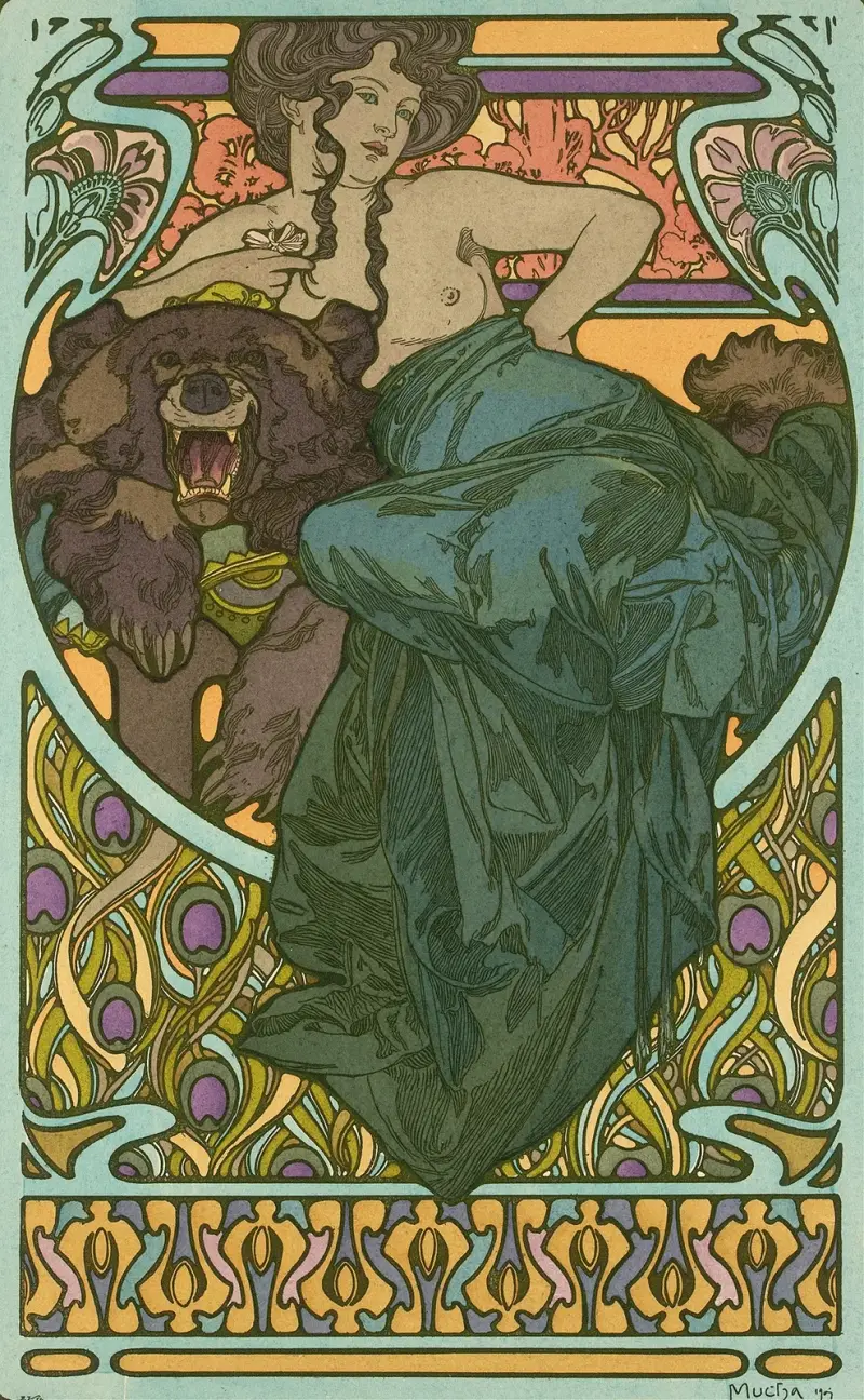 Untitled, 1902 – nr 1 av Alphonse Mucha