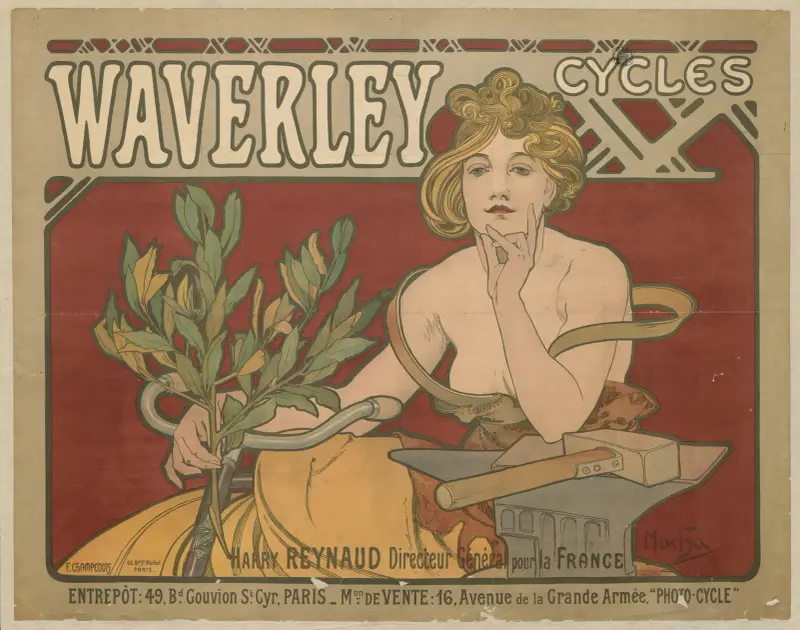 Waverley Cycles von Alphonse Mucha