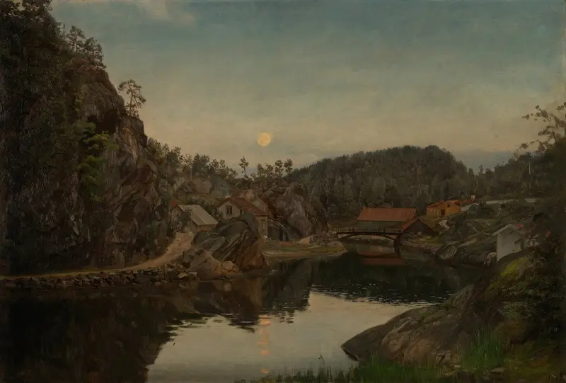 Abend. Mindalen, Risør von Amaldus Nielsen