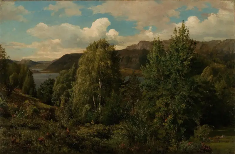Fra Skogsfjord, Mandal von Amaldus Nielsen
