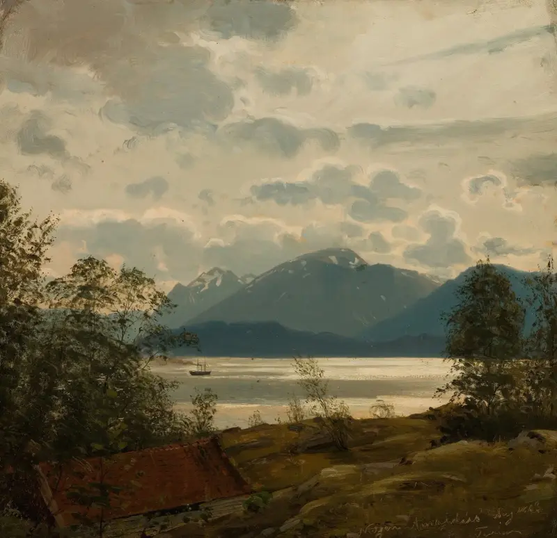 Från Terøen, Bergen av Amaldus Nielsen