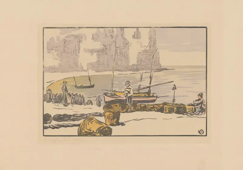 La Petite plage (Yport), Amédée Joyau