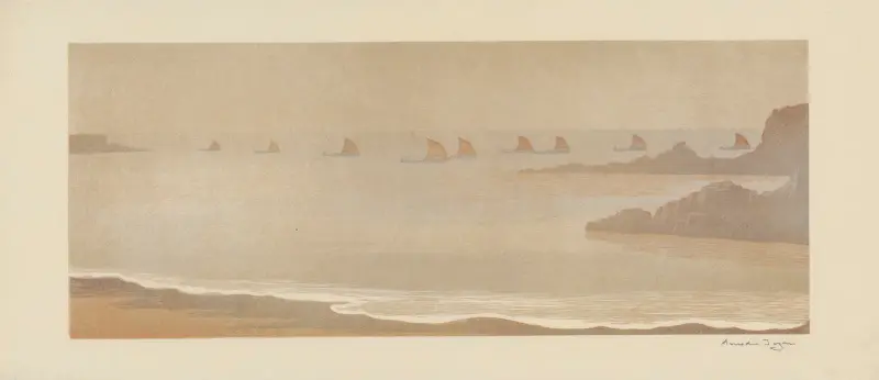 Rückkehr der Sardinenfischer (Douarnenez, Finistère), 1898 – Nr. 2 von Amédée Joyau