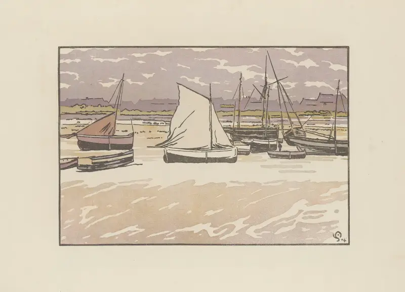 Roscoff, špatné počasí, odliv, Amédée Joyau