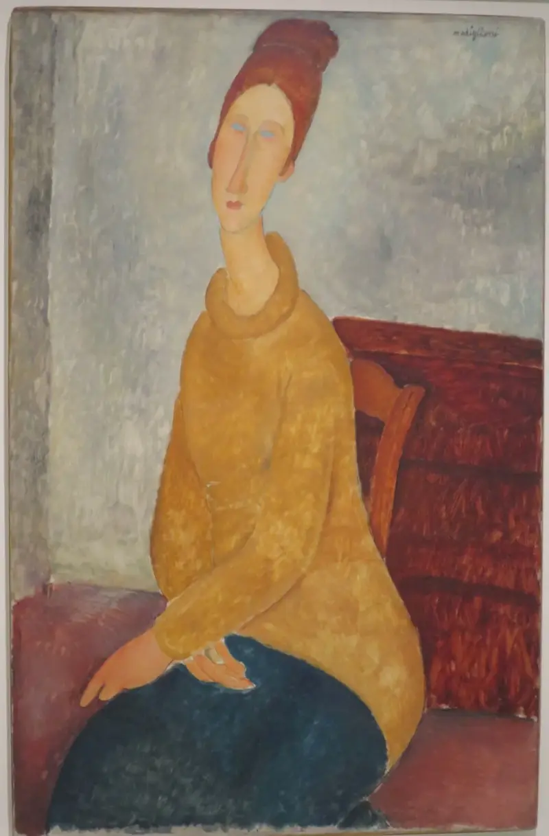 Jeanne Hébuterne i gul tröja av Amedeo Modigliani