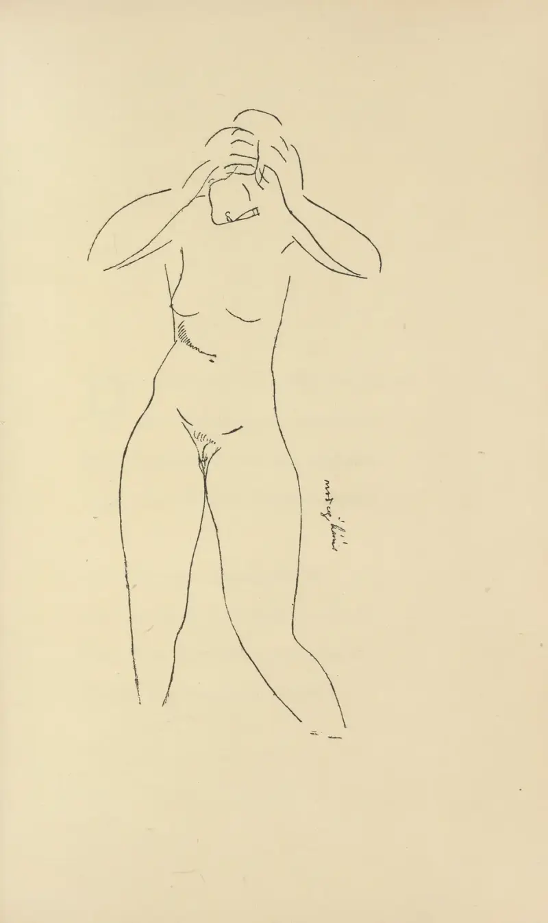 Les nymphes Pl.2 av Amedeo Modigliani