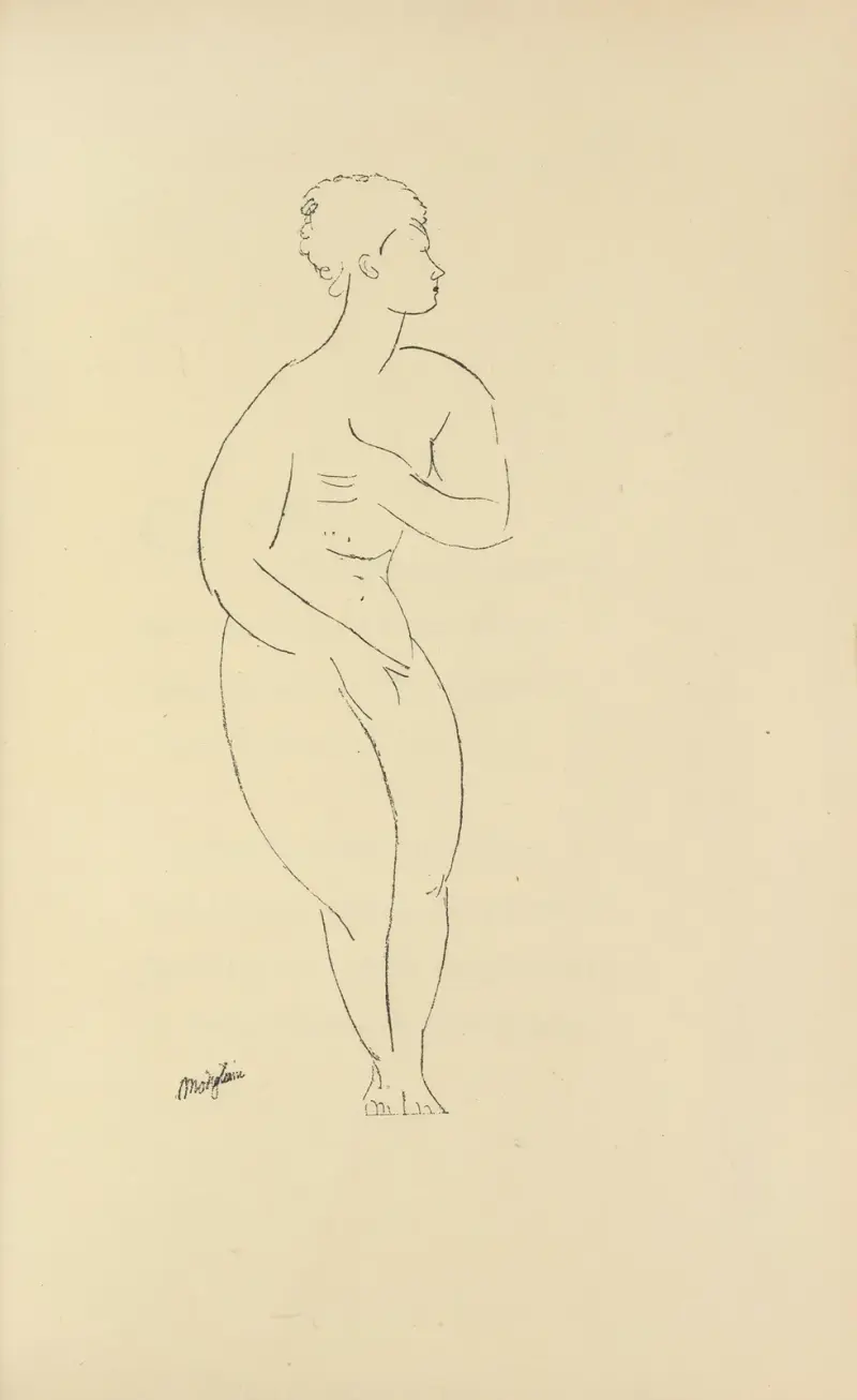 Die Nymphen, Taf. 3 von Amedeo Modigliani