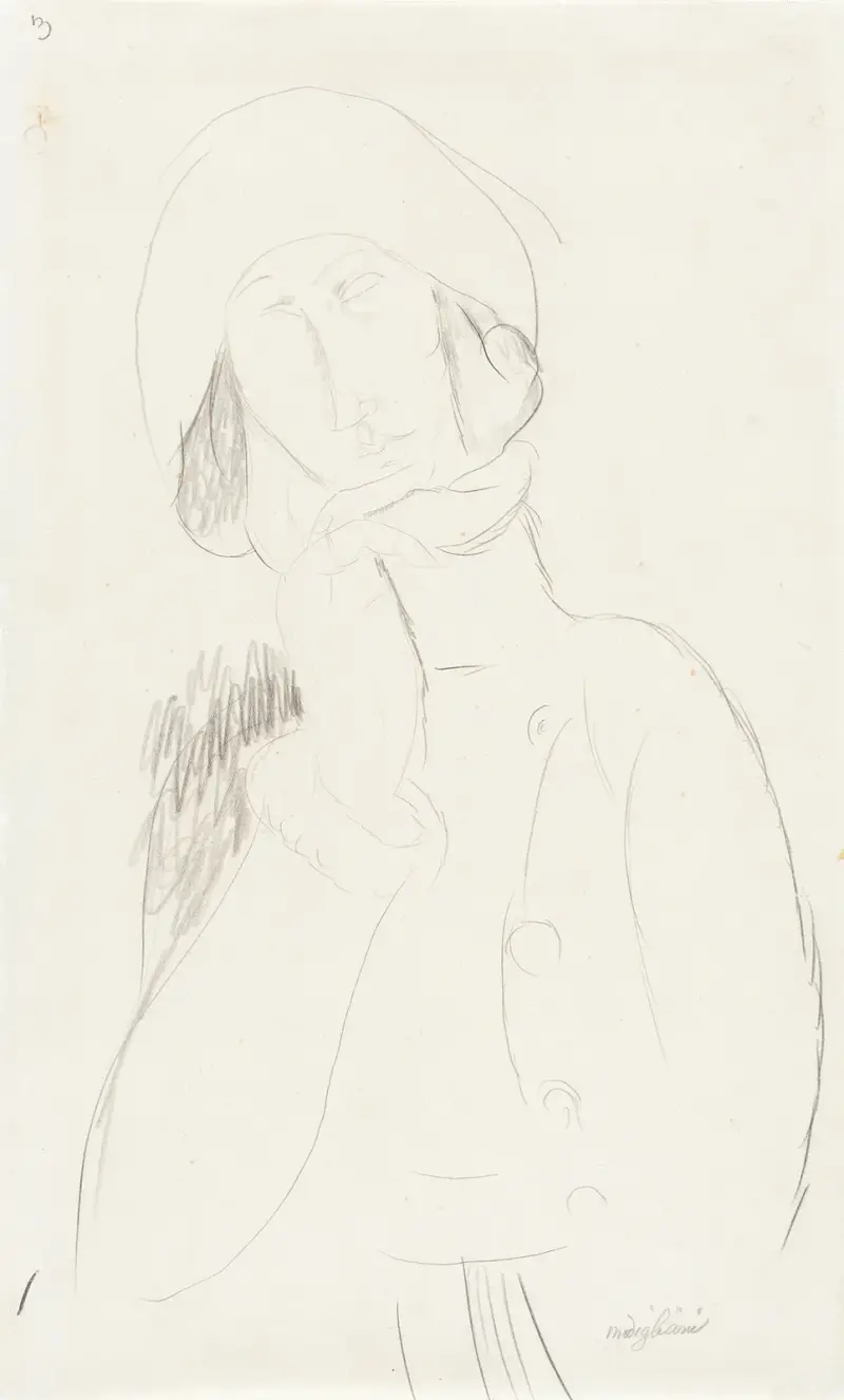 Bildnis einer Frau, 1919 von Amedeo Modigliani