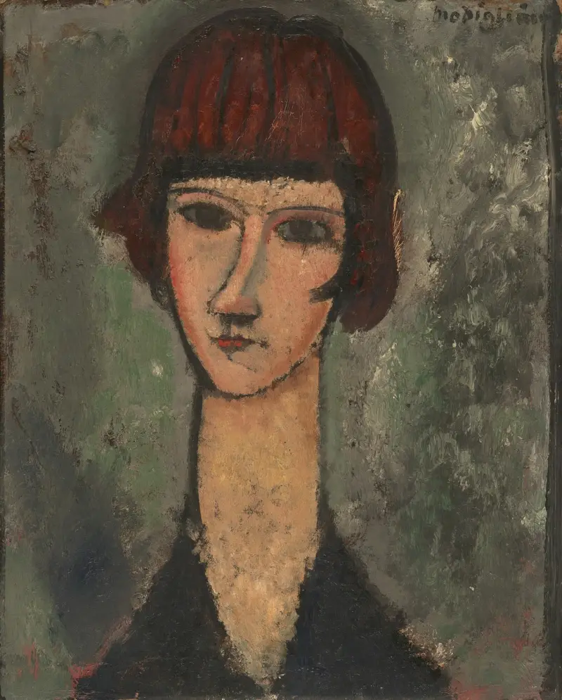 Porträtt av en kvinna, 1917 – nr 2 av Amedeo Modigliani