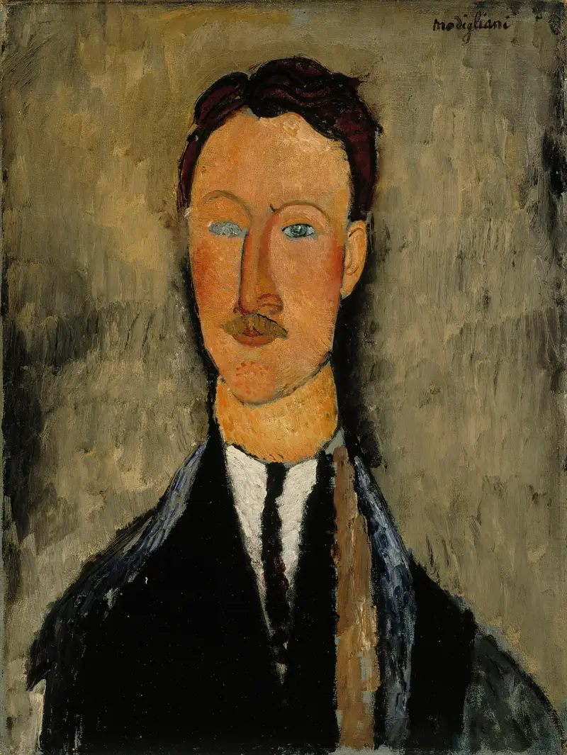 Porträtt av konstnären Léopold Survage av Amedeo Modigliani