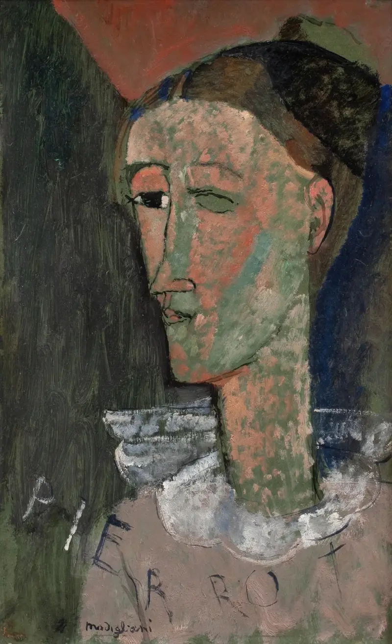 Self-Portrait as Pierrot av Amedeo Modigliani