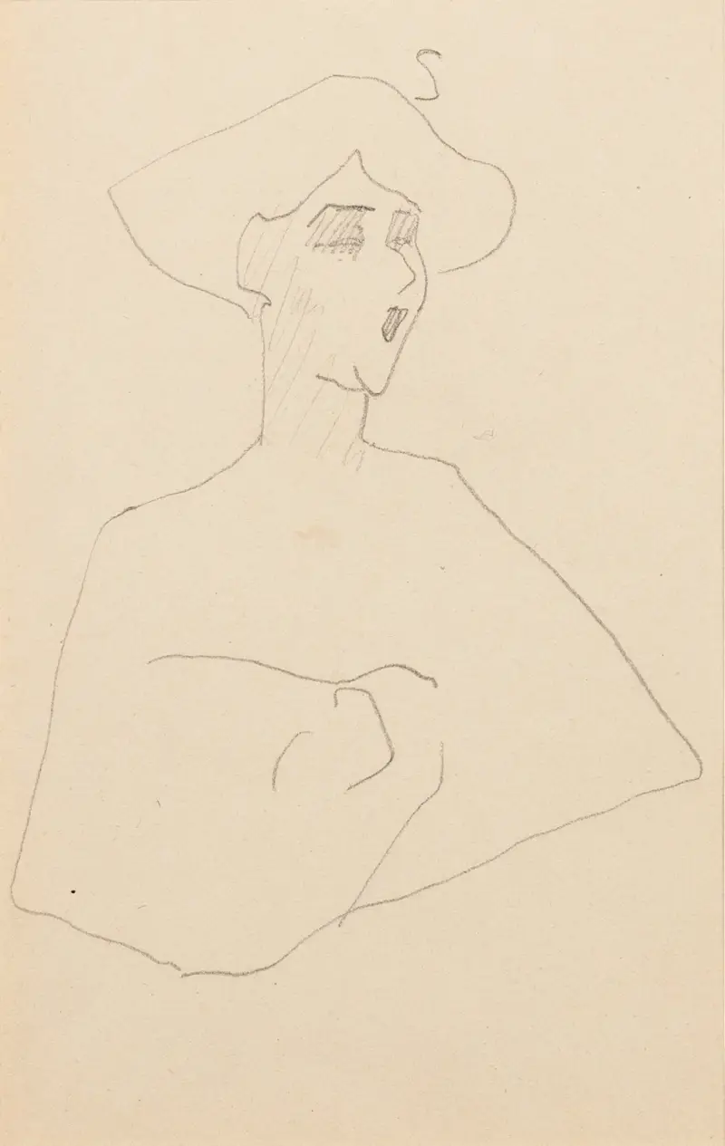 Frauenkopf und -büste von Amedeo Modigliani
