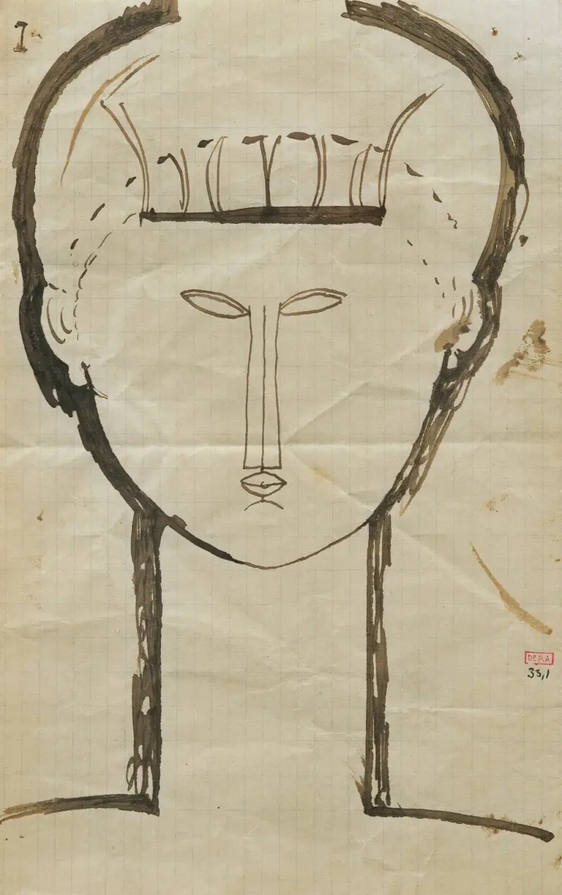 Kopf von Amedeo Modigliani