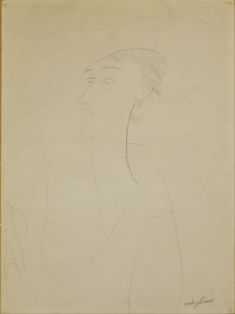 Untitled (Portrait of Madame Zborowska) av Amedeo Modigliani