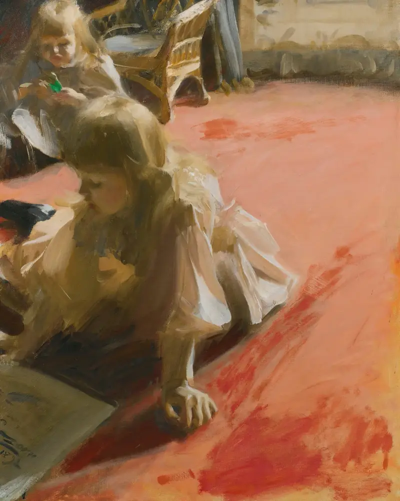 Porträt der Töchter von Ramón Subercaseaux von Anders Zorn
