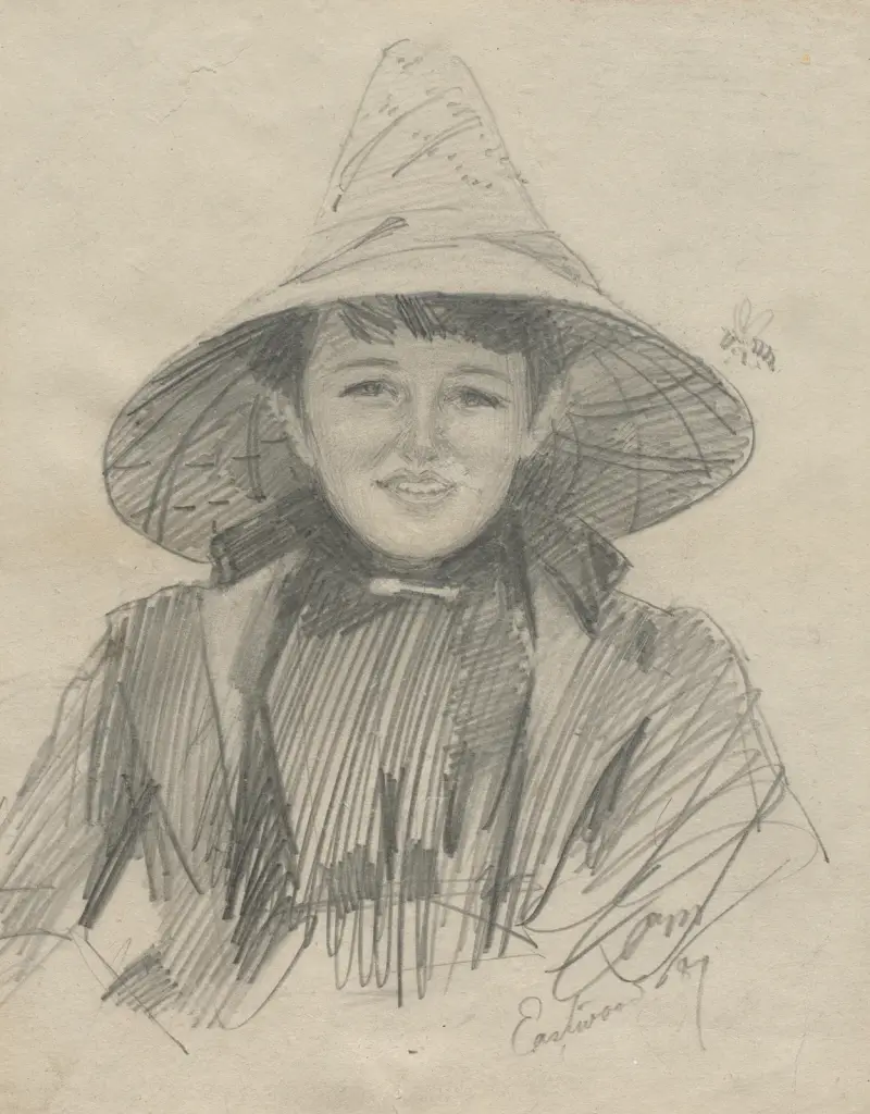 Ada Lymon (Kvinna i stor hatt) av Anders Zorn