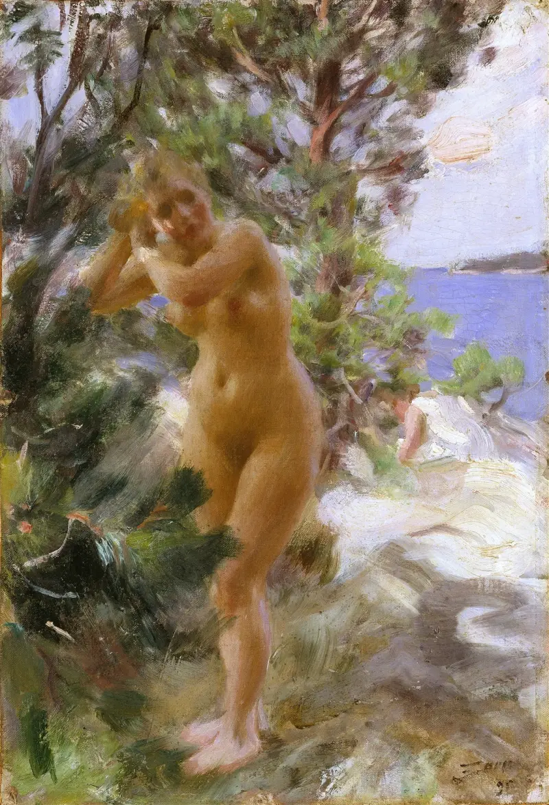 Efter badet av Anders Zorn