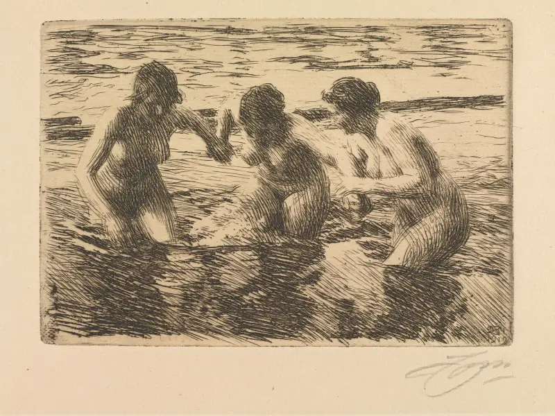 Mot strömmen av Anders Zorn