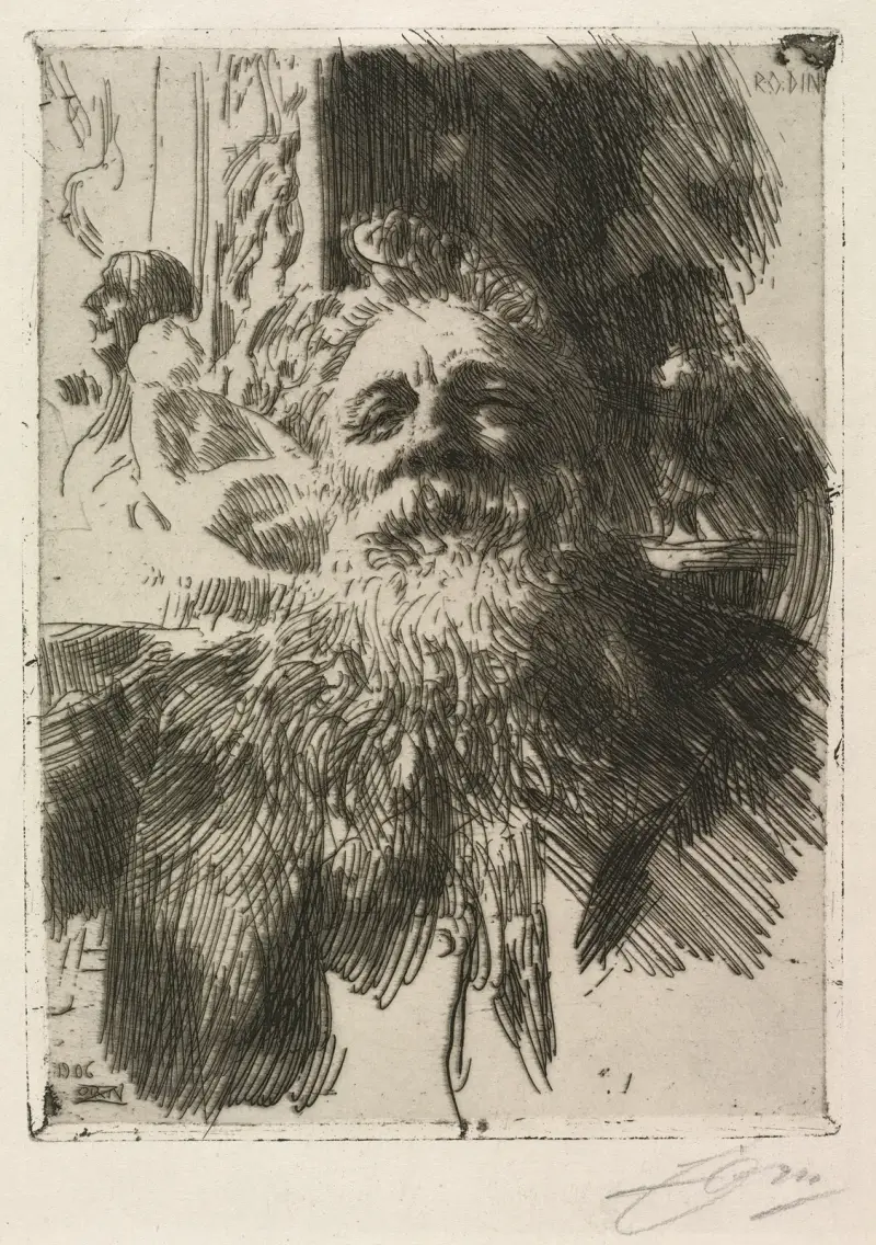 Auguste Rodin von Anders Zorn