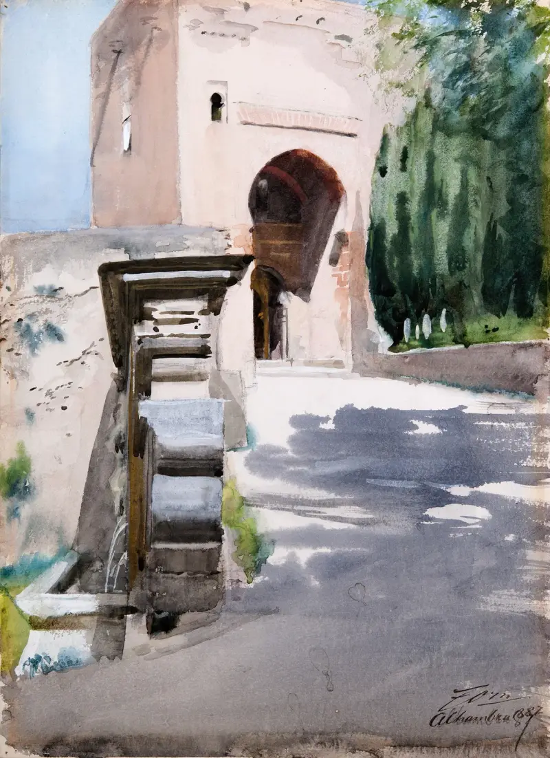 Port i Alhambra av Anders Zorn
