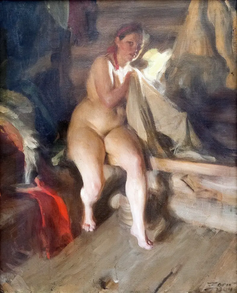 På vinden av Anders Zorn