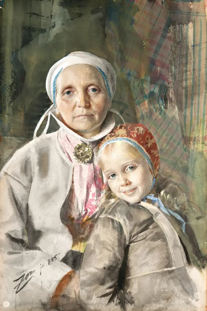 Mona och Karin av Anders Zorn