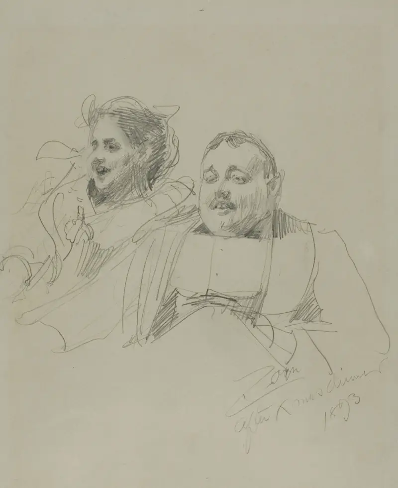 Herr och fru Raymond Johnson av Anders Zorn