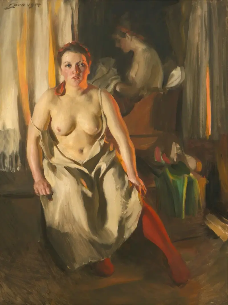Czerwone pończochy, Anders Zorn