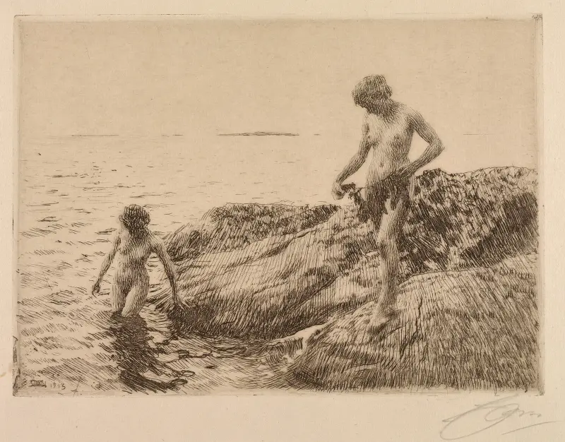 Skär mot havet av Anders Zorn