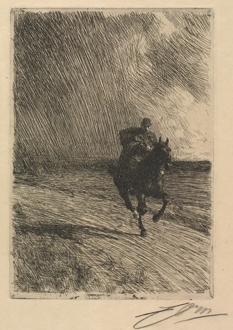 Storm av Anders Zorn