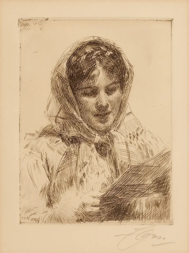 Brevet av Anders Zorn