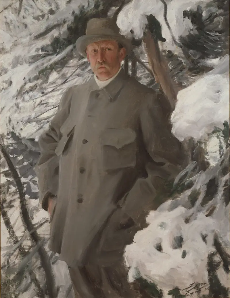 Målaren Bruno Liljefors av Anders Zorn
