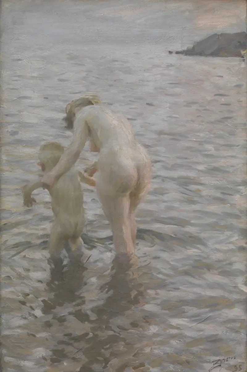 Med mor av Anders Zorn
