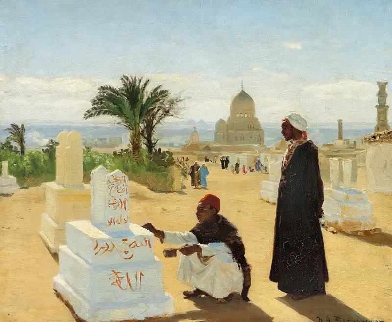 Das Grab des Apostels Jakobus und des Propheten Zacharias von Hans Andersen Brendekilde