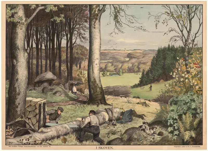 I Skoven av Hans Andersen Brendekilde