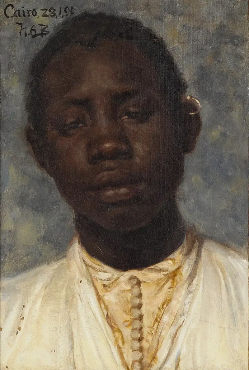 Portrait of a man av Hans Andersen Brendekilde