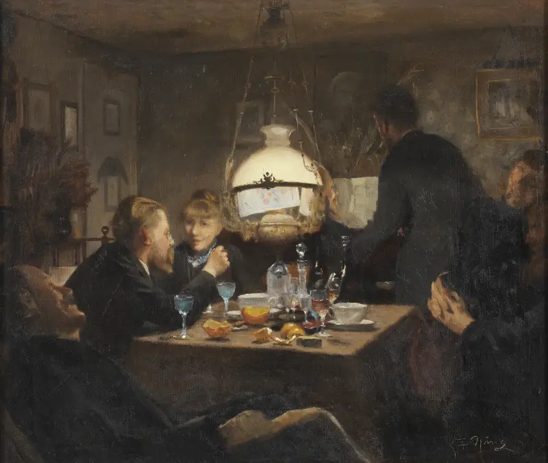 Společnost v podvečerním světle, Laurits Andersen Ring