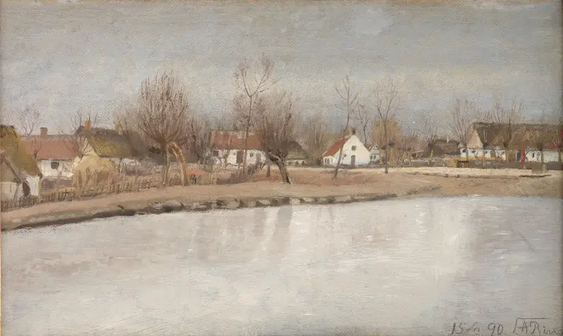 Bydammen vid Ring, Själland av Laurits Andersen Ring