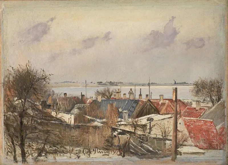 Pohled z Roskilde směrem k fjordu, Laurits Andersen Ring