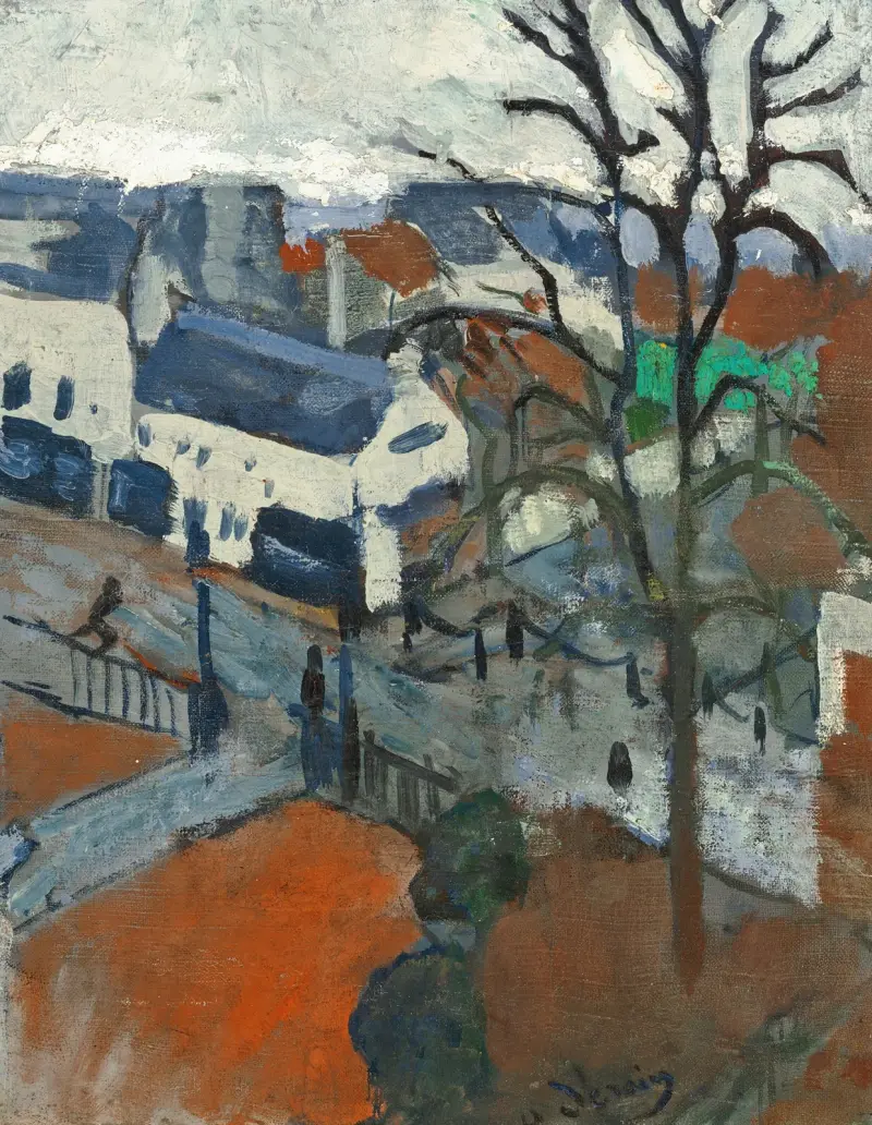 Chatou v dešti, André Derain