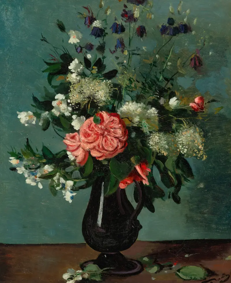 Fleurs des champs dans un pichet av André Derain