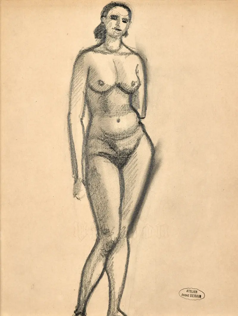 Nackt stehend von André Derain