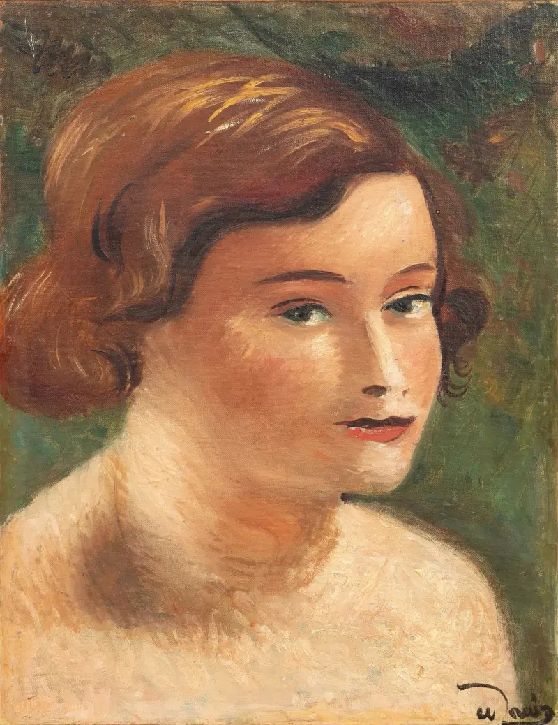 Tête de Jeune femme av André Derain