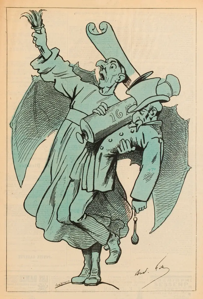 Gloria Victis (d’après Mercié) av André Gill