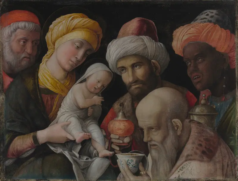 Konungarnas tillbedjan av Andrea Mantegna