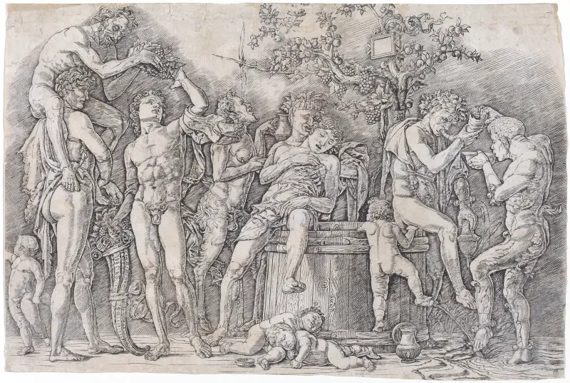 Backanal med vinkar, 1475 – nr 2 av Andrea Mantegna
