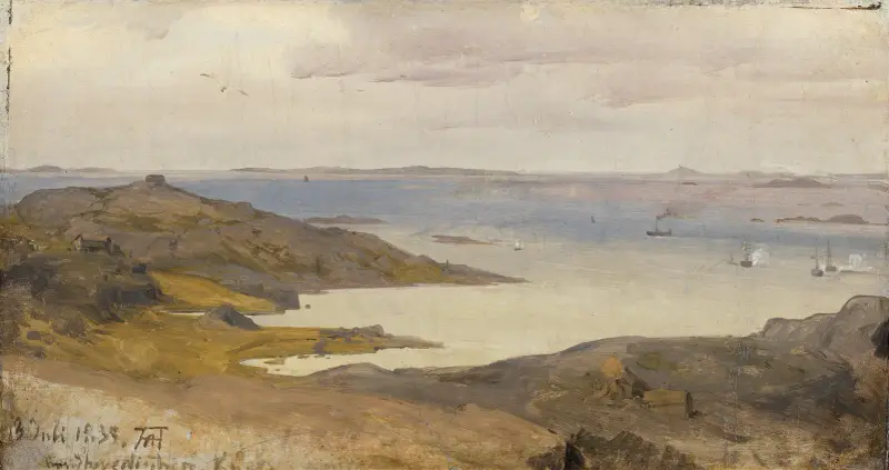 Motif from Bohuslän, Sweden av Andreas Achenbach