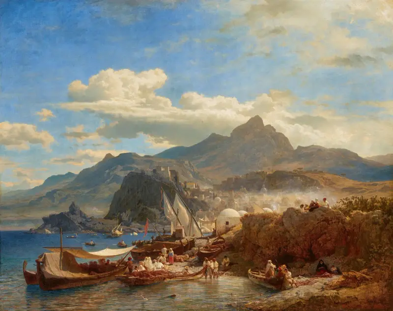 Scilla vid Kalabriens kust av Andreas Achenbach