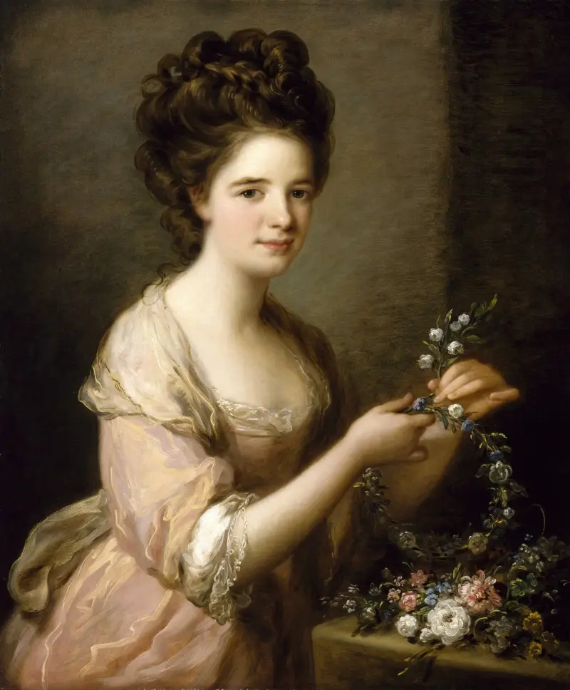 Porträtt av Eleanor, grevinna av Lauderdale av Angelica Kauffmann