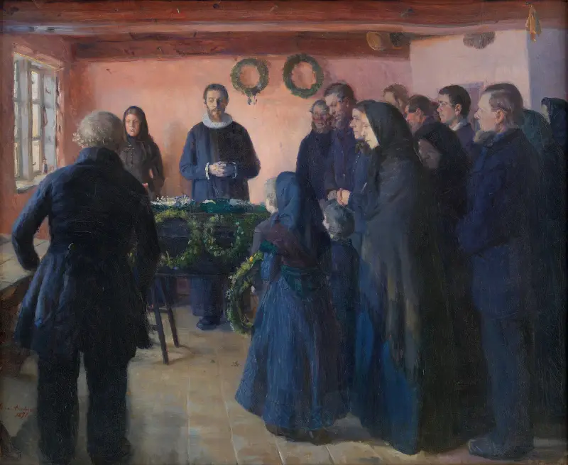 Pohřeb, Anna Ancher